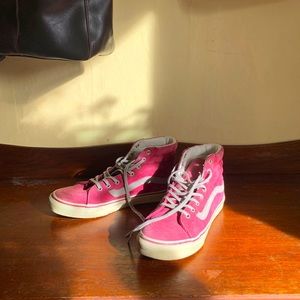 VANS Pink mid-tops with Scotchgard